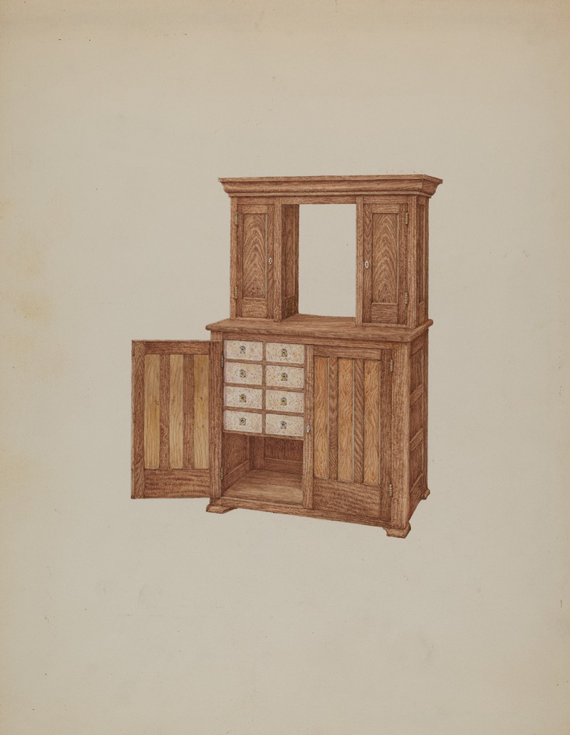 William Kieckhofel - Cabinet, with Ivory Keyholes