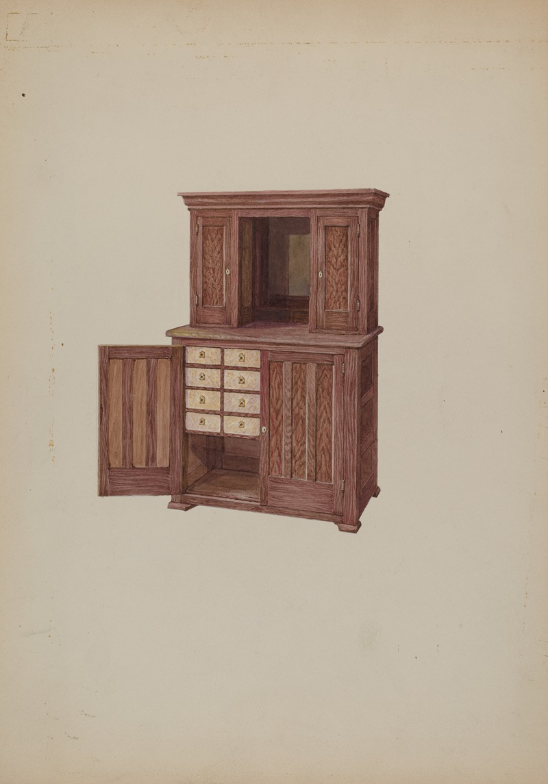William Kieckhofel - Cabinet, with Ivory Keyholes