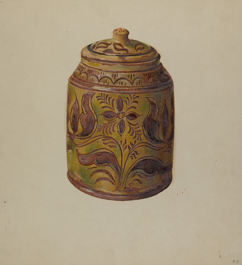 William L. Antrim - Pa. German Covered Jar