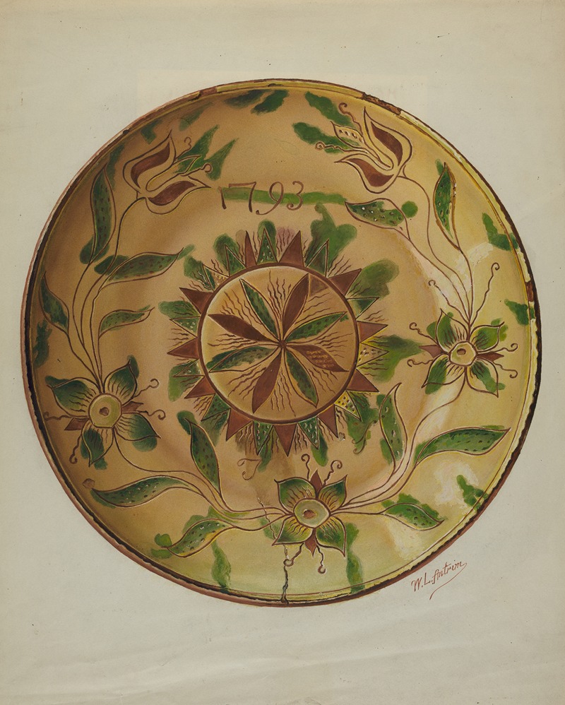William L. Antrim - Pa. German Pie Plate