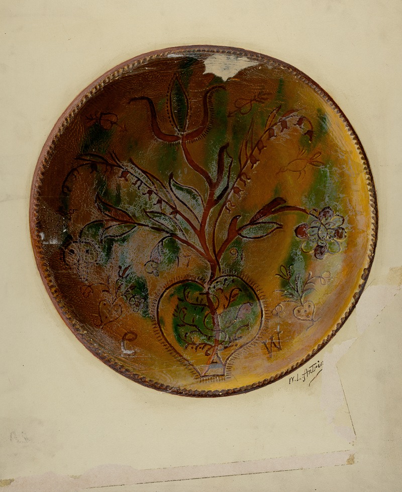 William L. Antrim - Pa. German Pie Plate