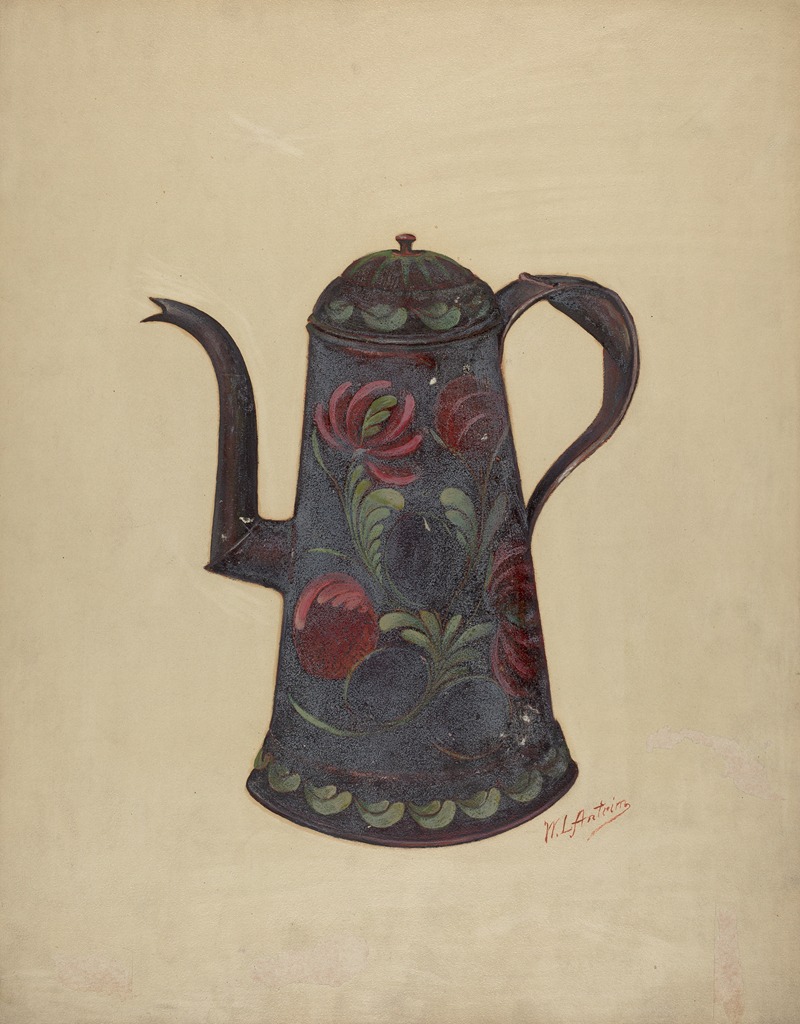 William L. Antrim - Toleware Coffee Pot