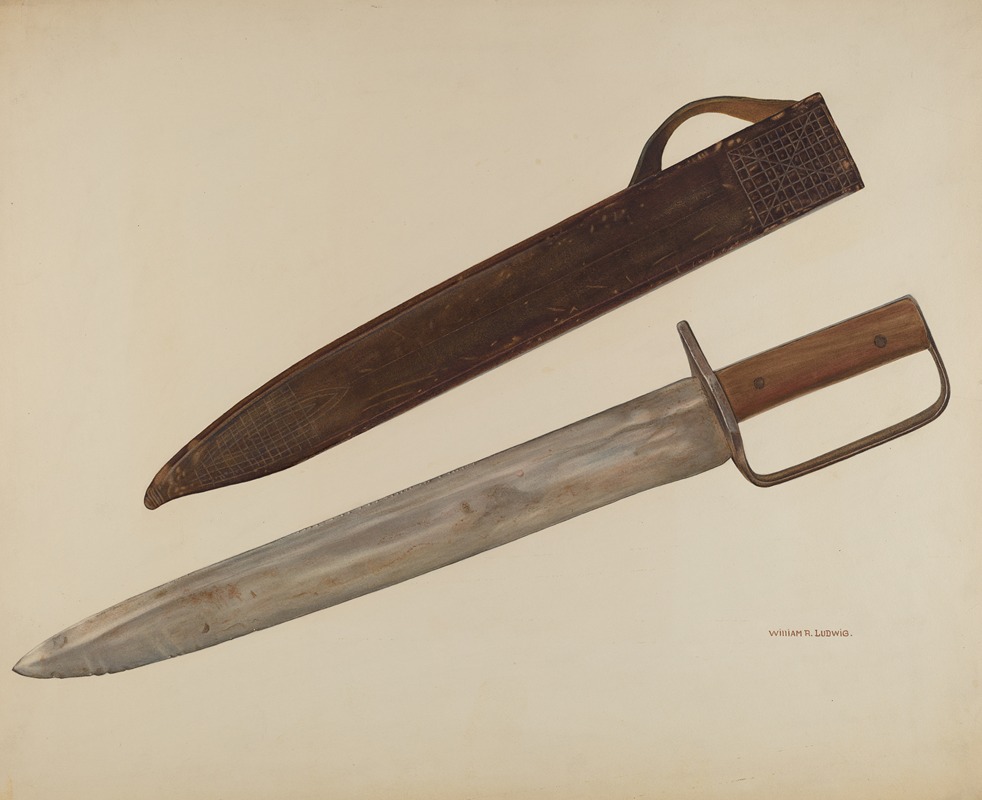 William Ludwig - Trench Knife and Sheath