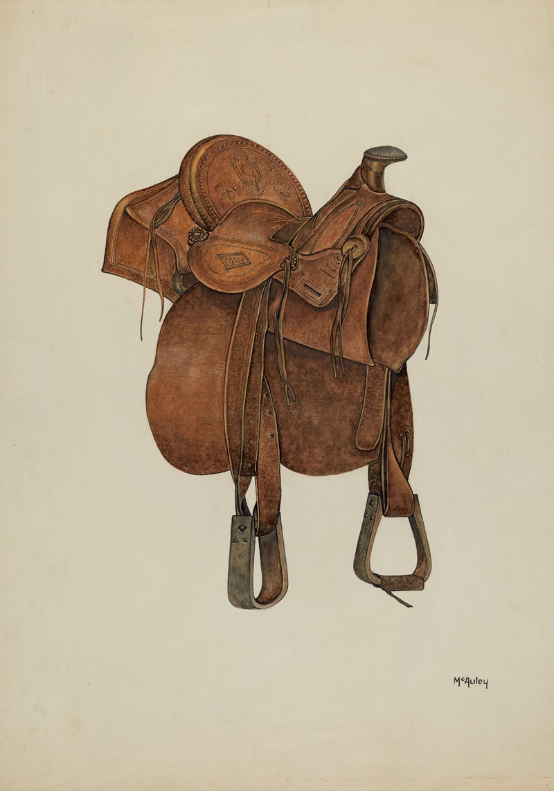 William McAuley - Leather Saddle