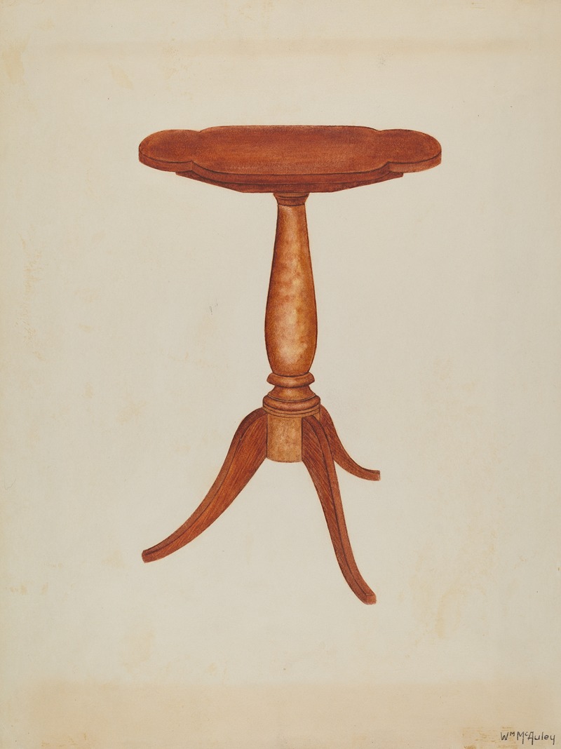 William McAuley - Tip-table or Cant-table