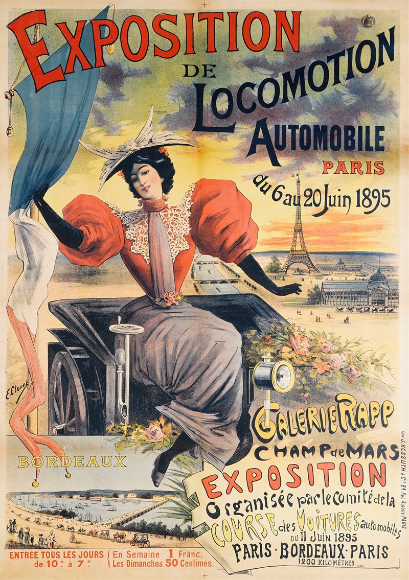 E Clouet - Exposition  De  Locomotion  Automobile Paris