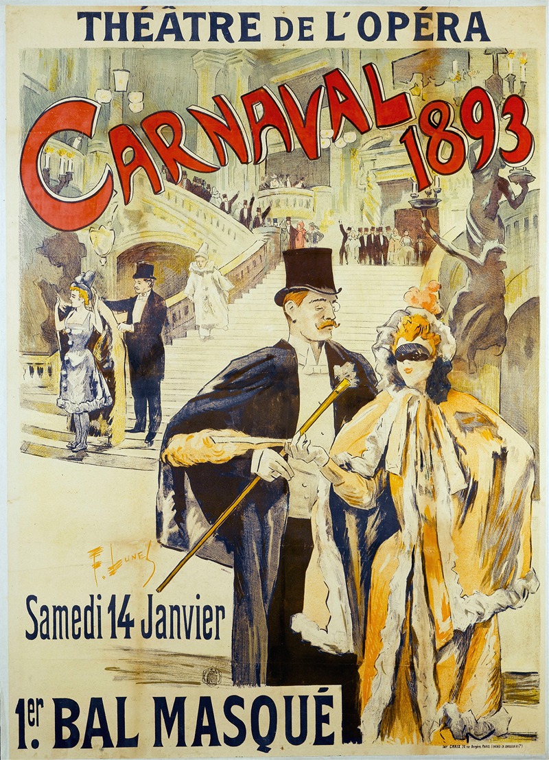 Ferdinand Lunel - Theater De L’opera Carnaval 1893