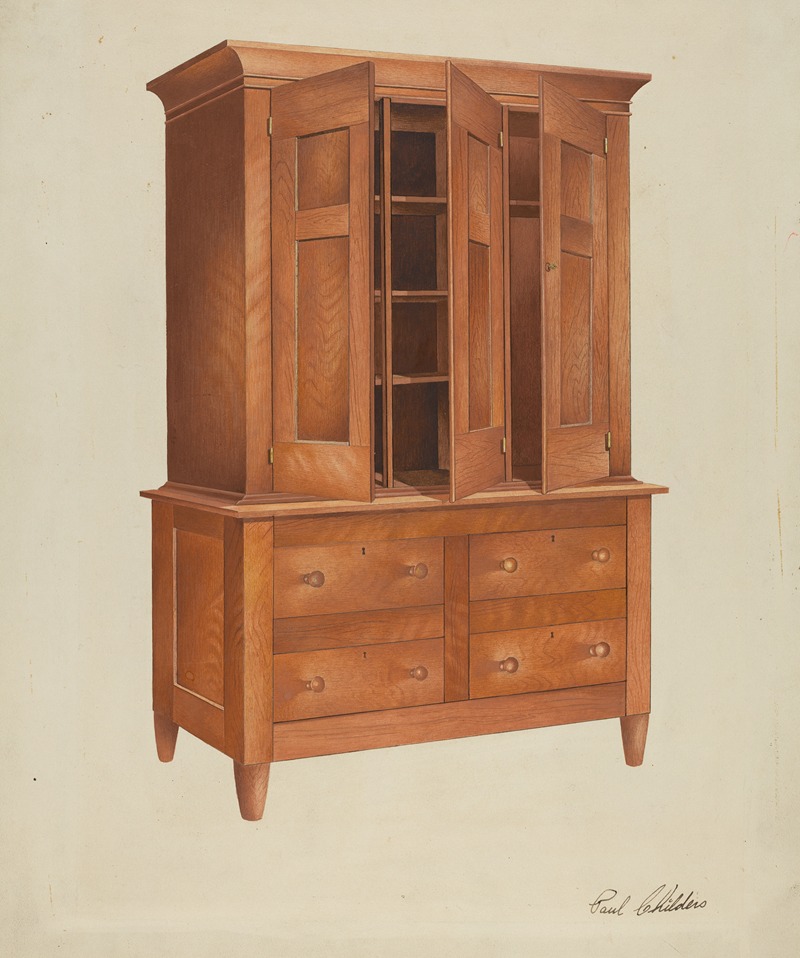 William Paul Childers - Shaker Cabinet