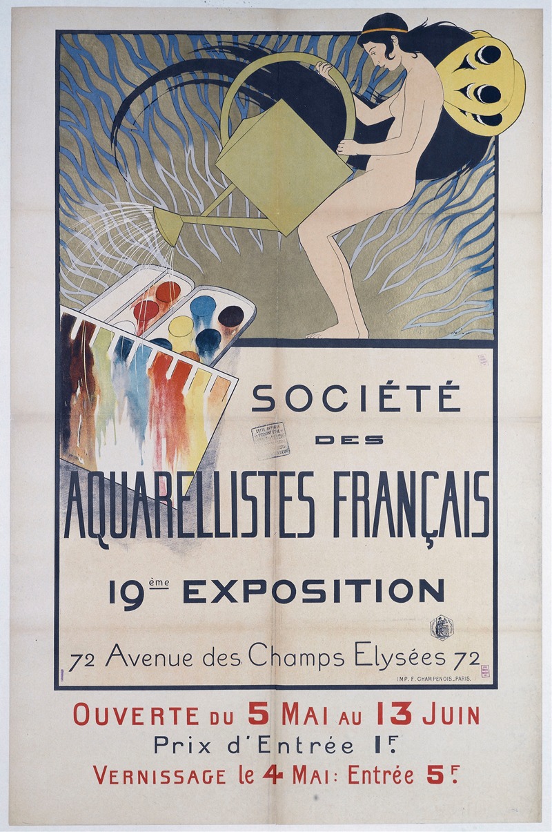 Louis Maurice Boutet de Monvel - Societe Des  Aquarellistes Francais 19ème Exposition