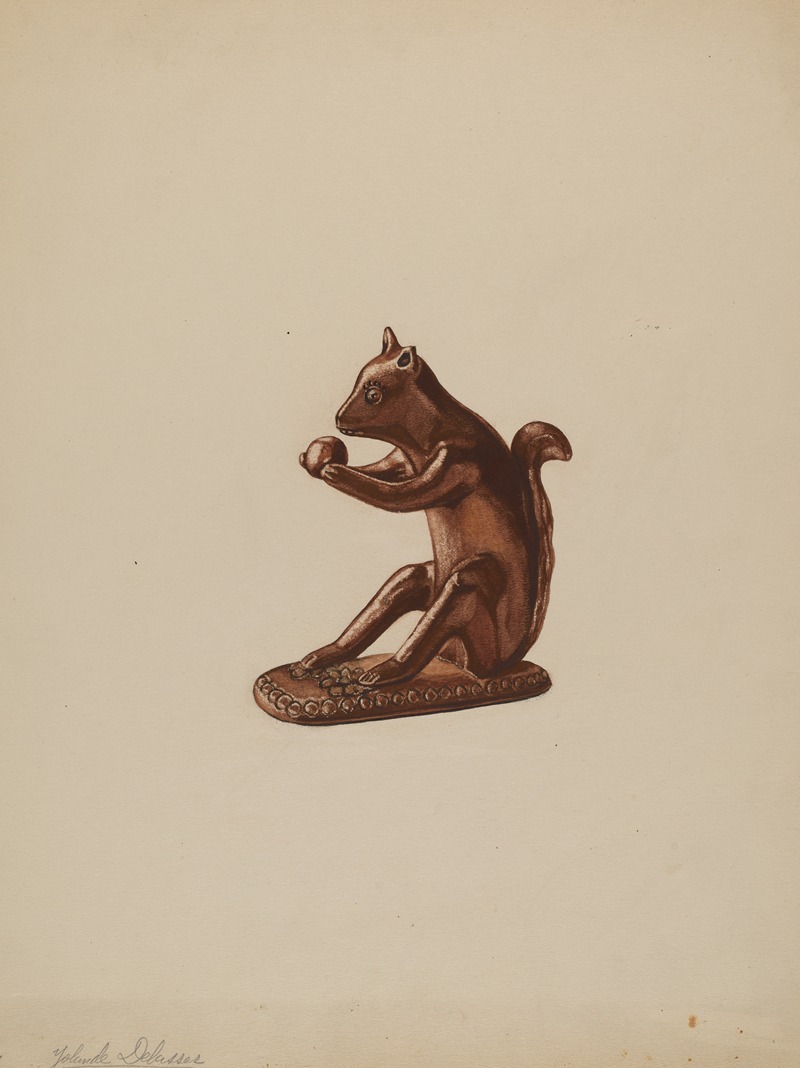 Yolande Delasser - Squirrel Statuette