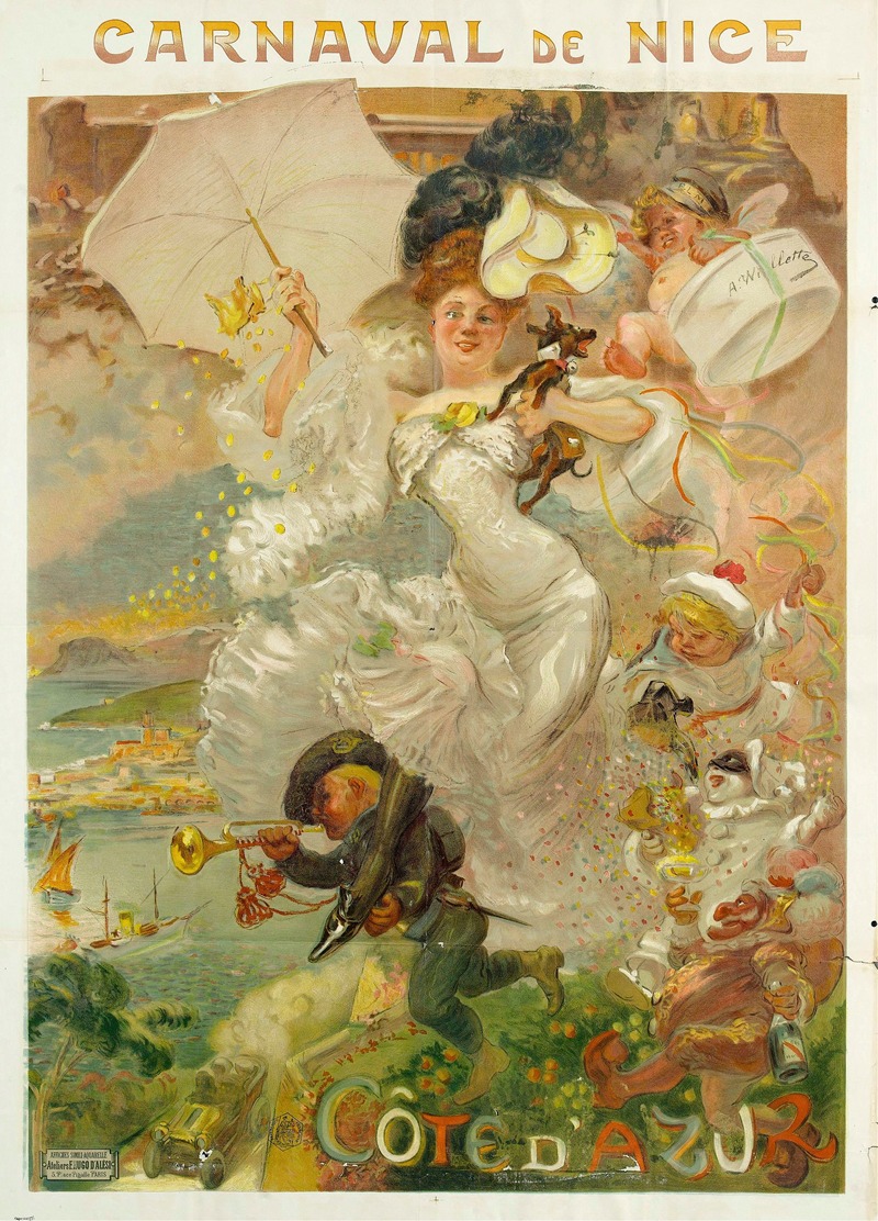Adolphe Léon Willette - Carnaval De Nice Cote D’azur