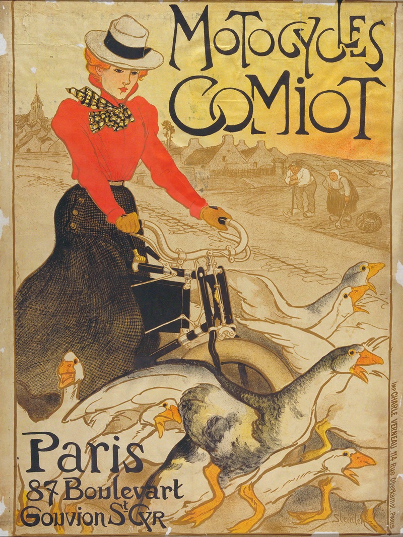 Théophile Alexandre Steinlen - Motocycles Comiot