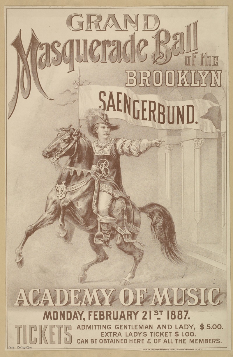 Anonymous - Grand Masquerade Ball Of The Brooklyn Saengerbund