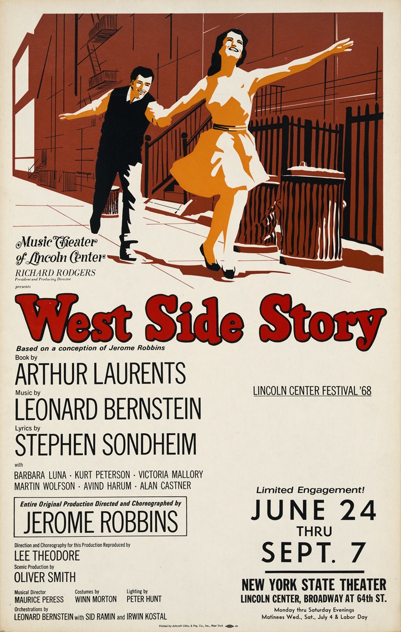 Artcraft Lithograph - West Side Story