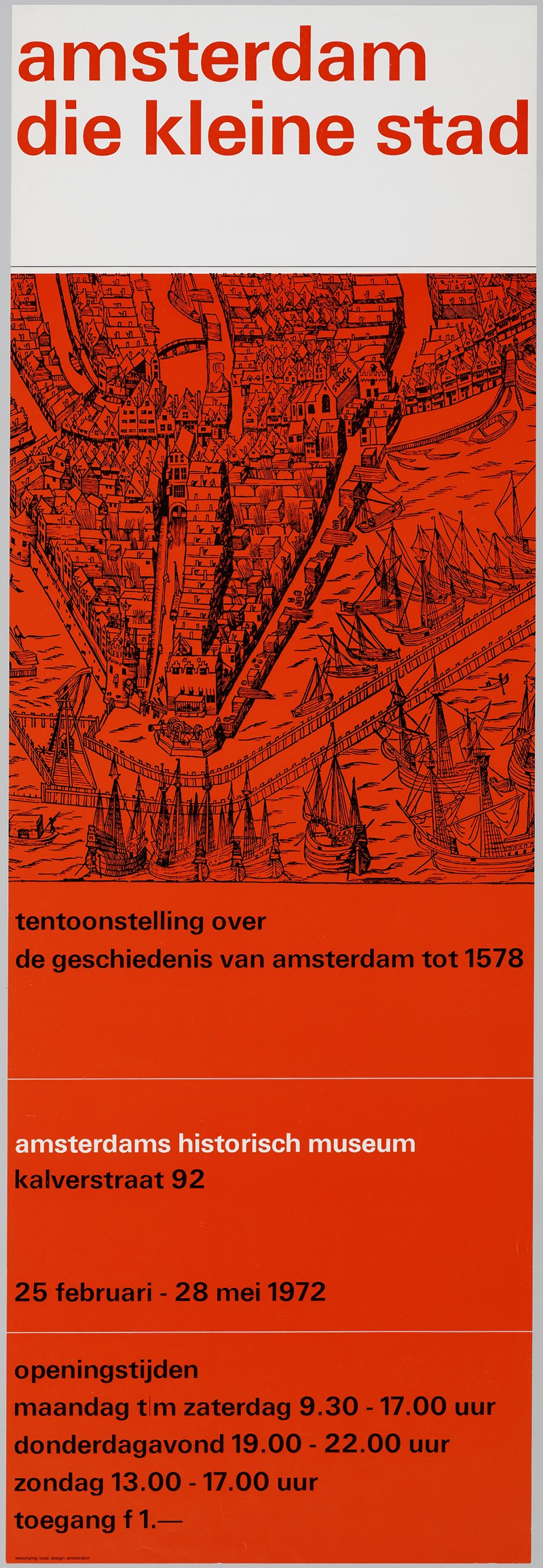 Jolijn van de Wouw - affiche voor tentoonstelling Amsterdam die kleine stad