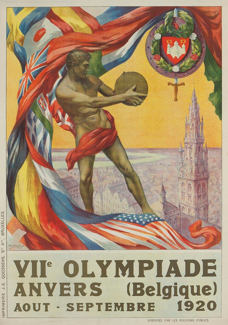 Walter van der Ven - VIIe OLYMPIADE, ANVERS 1920