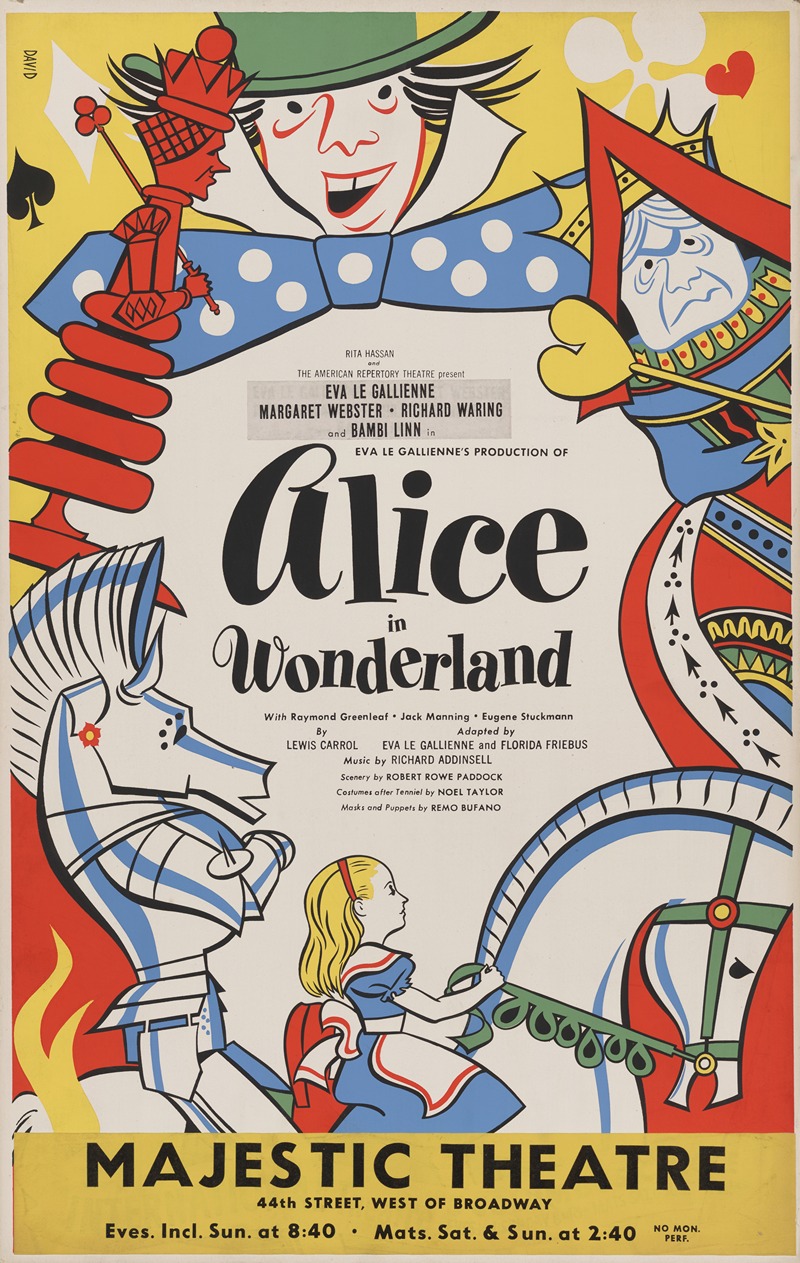 Artcraft Lithograph - Alice in Wonderland