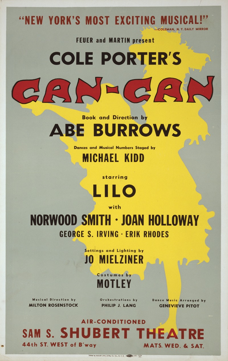 Artcraft Lithograph - Can-Can