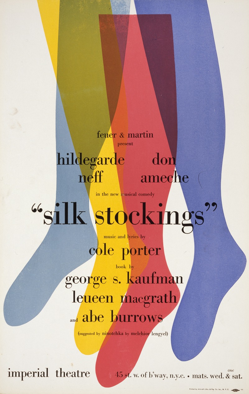 Artcraft Lithograph - Silk stockings