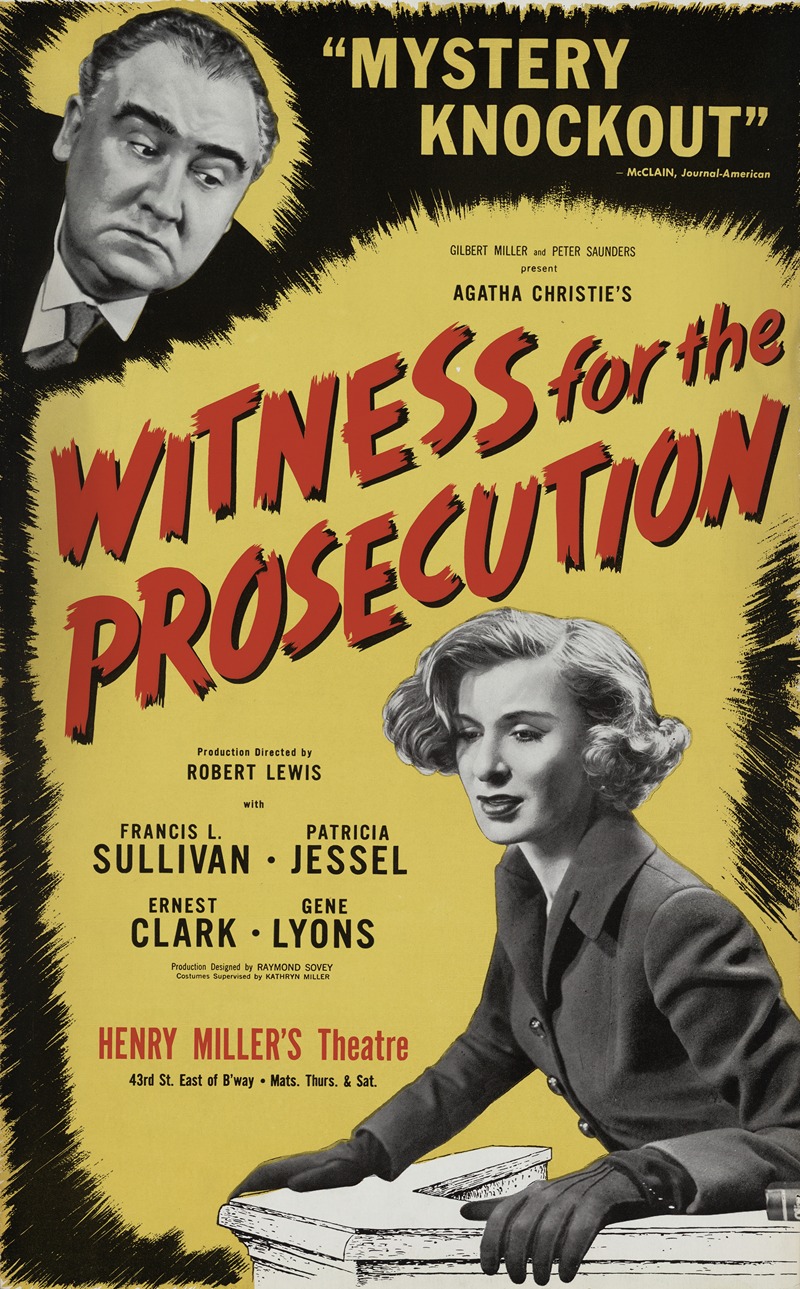 Artcraft Lithograph - Witness for the prosecution