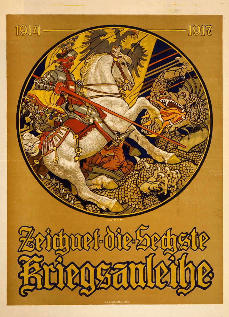 Maximilian Lenz - Zeichnet die sechste Kriegsanleihe, 1914-1917