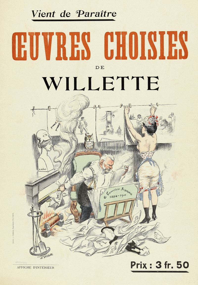 Adolphe Léon Willette - Vient De Paraître Oeuvres Choisies De Willette