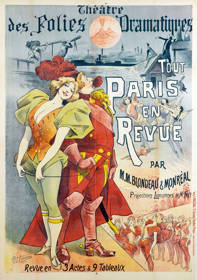 Alfred Choubrac - Théâtre Des Folies Dramatiques, Tout Paris En Revue Par M.M. Blondeau And Monreal