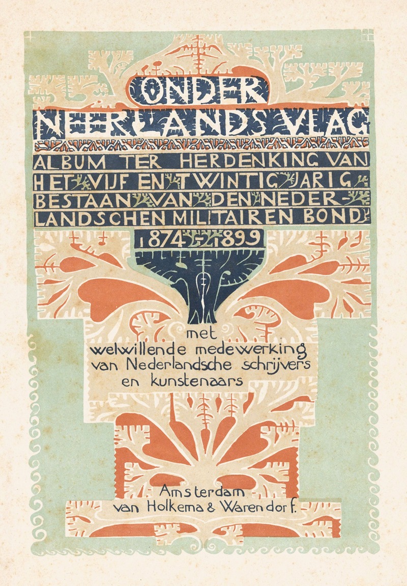 Carel Adolph Lion Cachet - Titelpagina voor; Onder Neerlands vlag, 1899