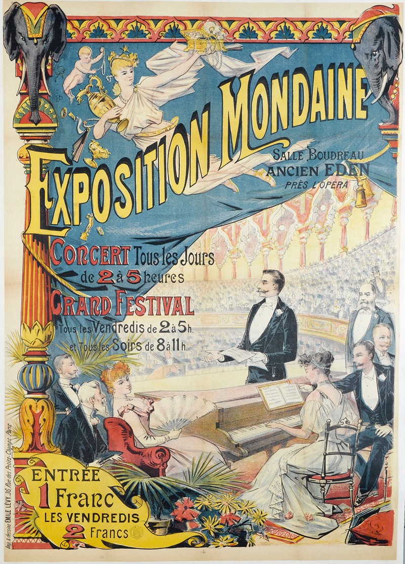 Émile Lévy - Exposition Mondaine