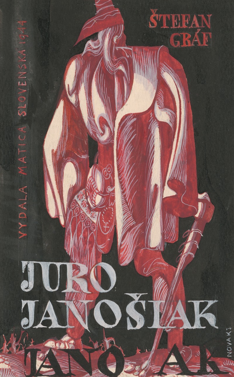 Ján Novák - Cover Design for Štefan Gráf’s Book Jur Jánošiak