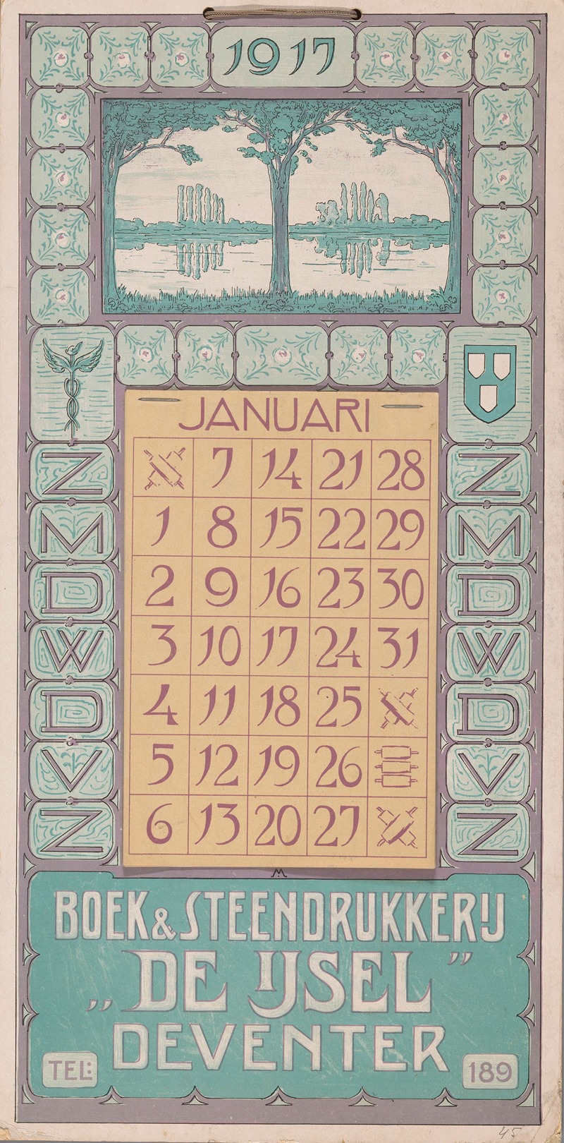 Simon Moulijn - Kalender 1917