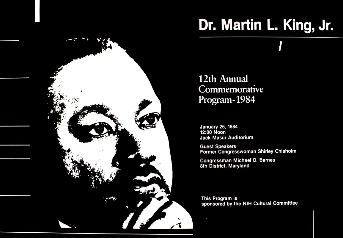 National Institutes of Health - Dr. Martin L. King, Jr; 12th annual commemorative program-1984