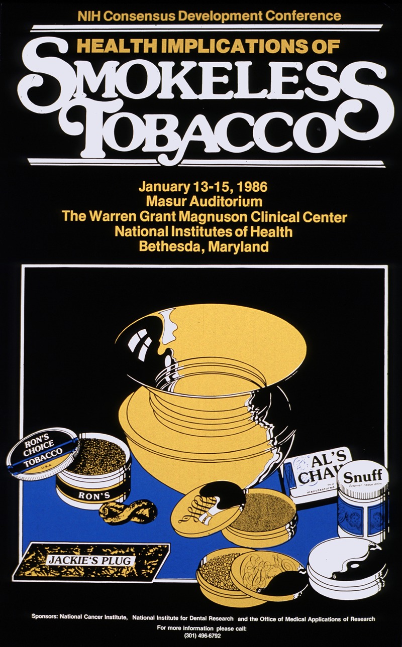 National Institutes of Health - Health implications of smokeless tobacco