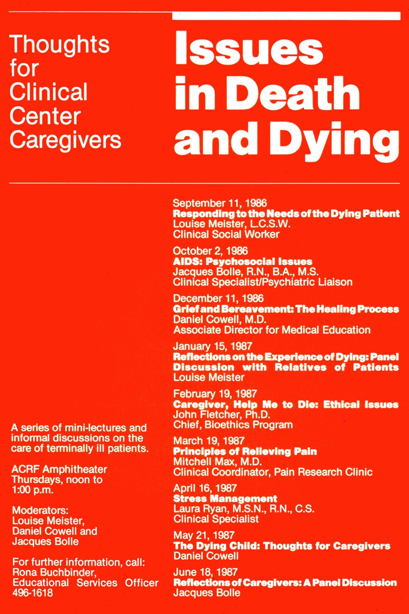 National Institutes of Health - Issues in death and dying