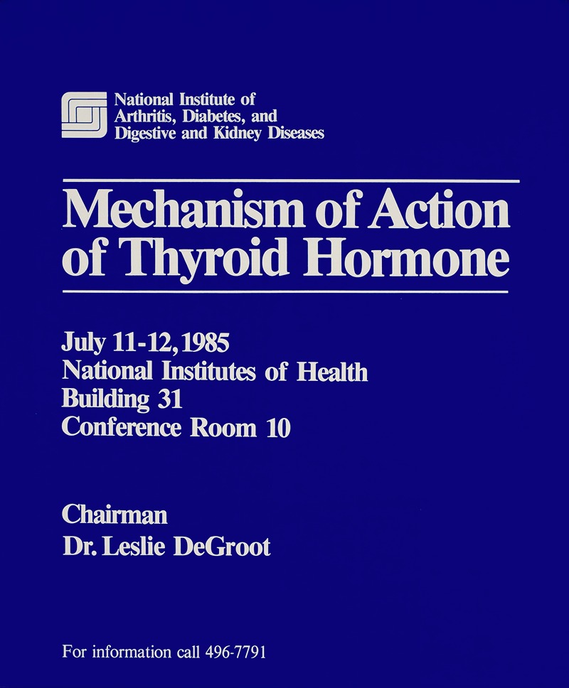National Institutes of Health - Mechanism of action of thyroid hormone
