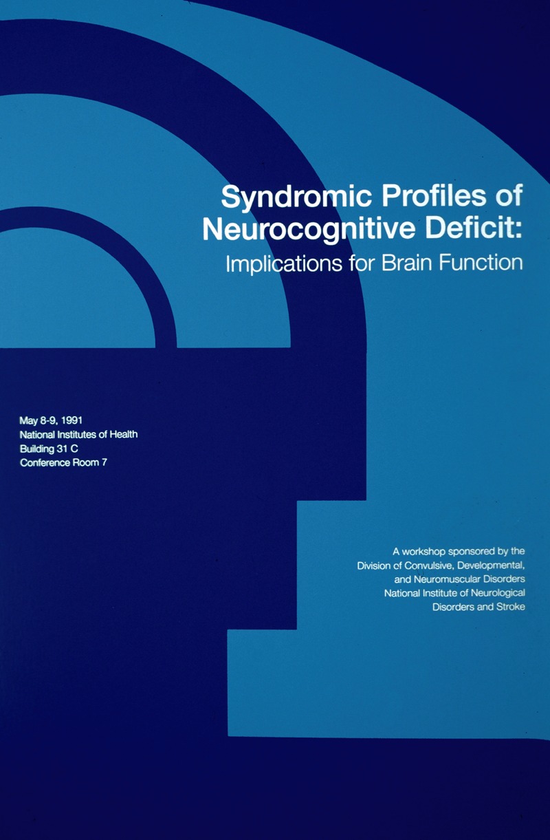 National Institutes of Health - Syndromic profiles of neurocognitive deficit; implications for brain function