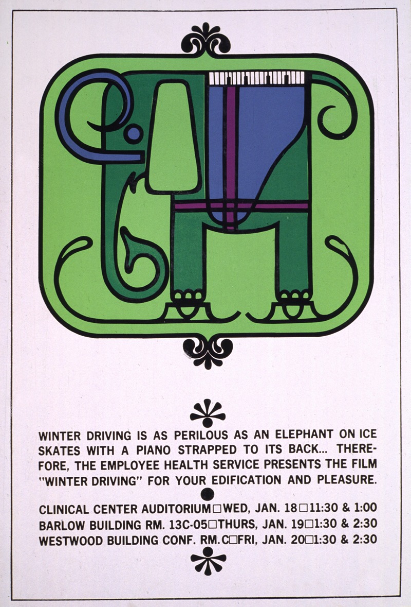 National Institutes of Health - Winter driving is as perilous as an elephant on ice skates with a piano strapped to its back