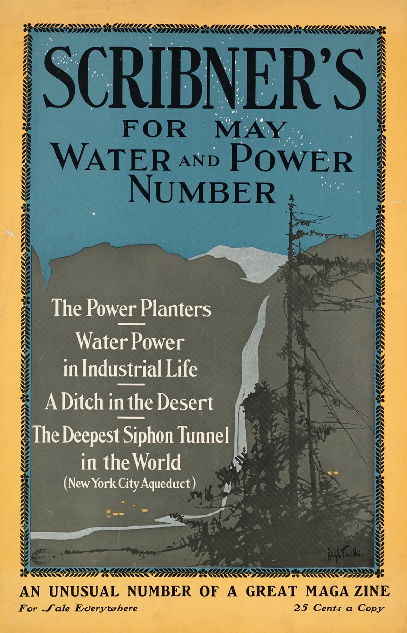 Adolph Treidler - Scribner’s for May, water & power number