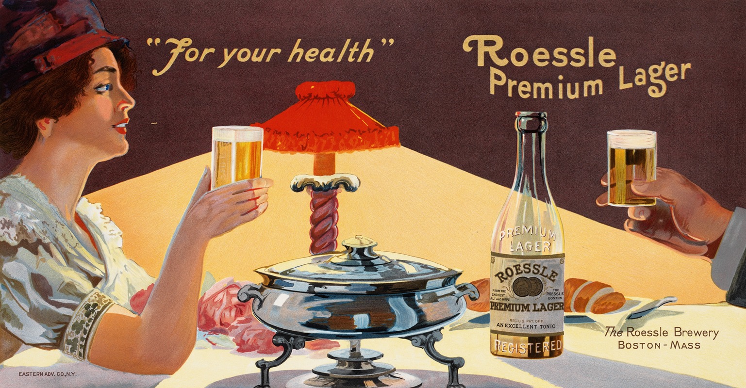 Anonymous - For your health. Roessle premium lager