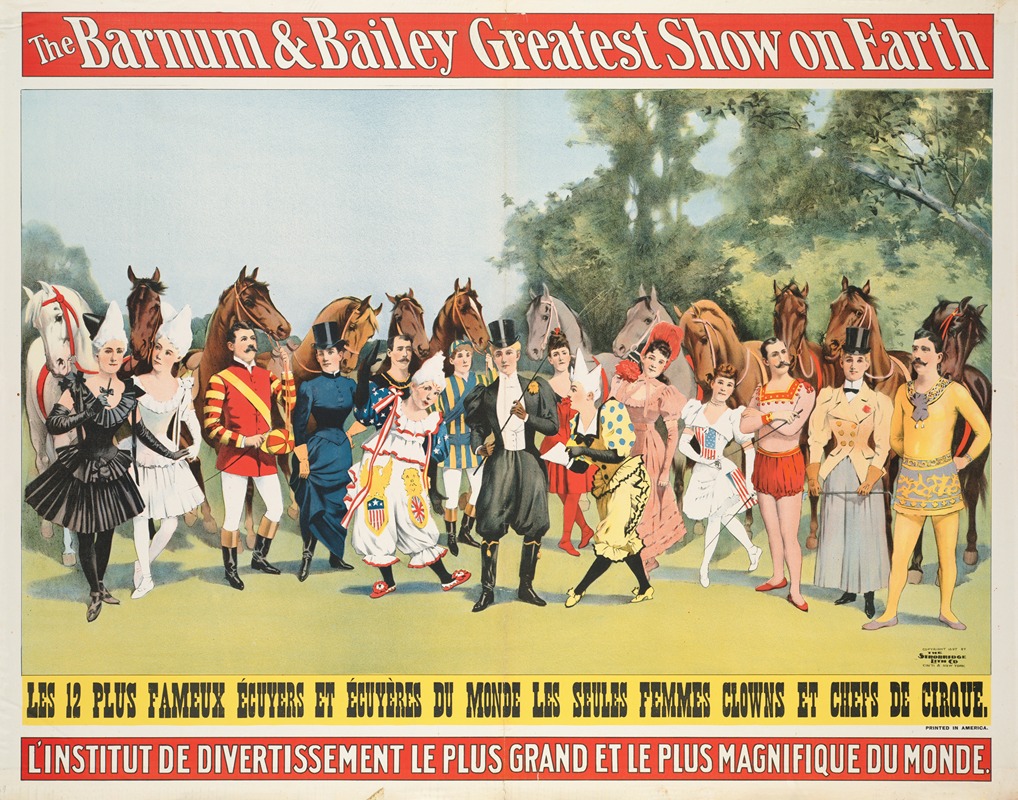 Anonymous - The Barnum & Bailey greatest show on earth : L’Institut de divertissement le plus grand et le plus magnifique du monde