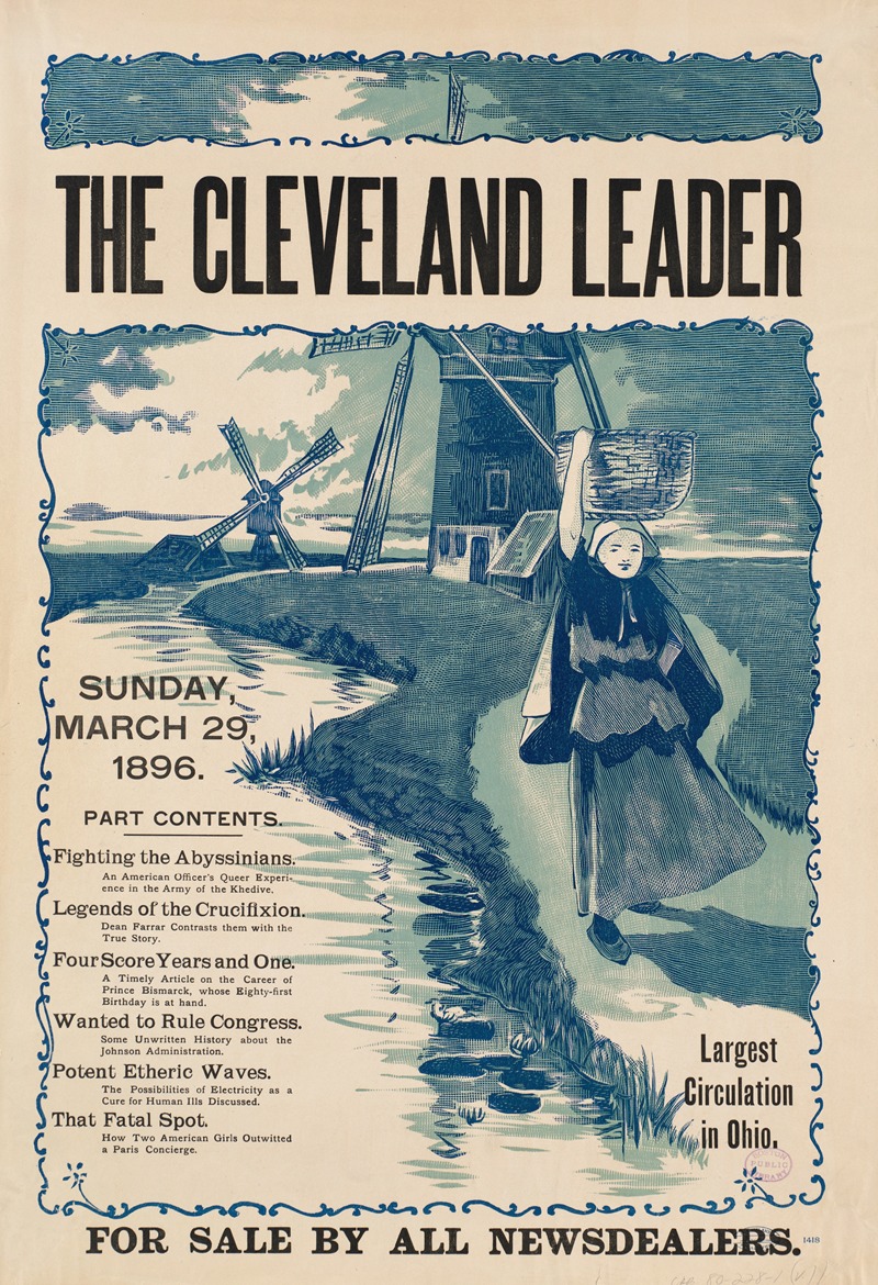 Anonymous - The Cleveland leader, Sunday March 29, 1896