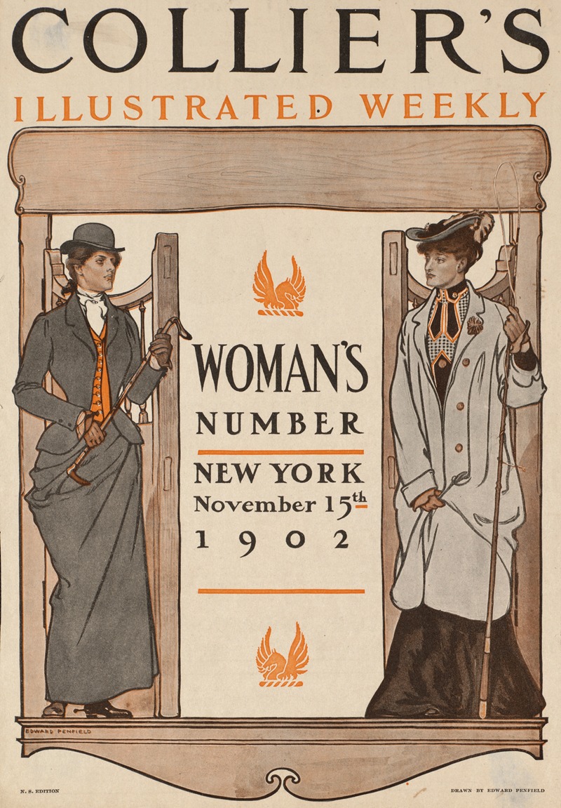 Edward Penfield - Collier’s illustrated weekly. Woman’s number, New York, November 15th, 1902.