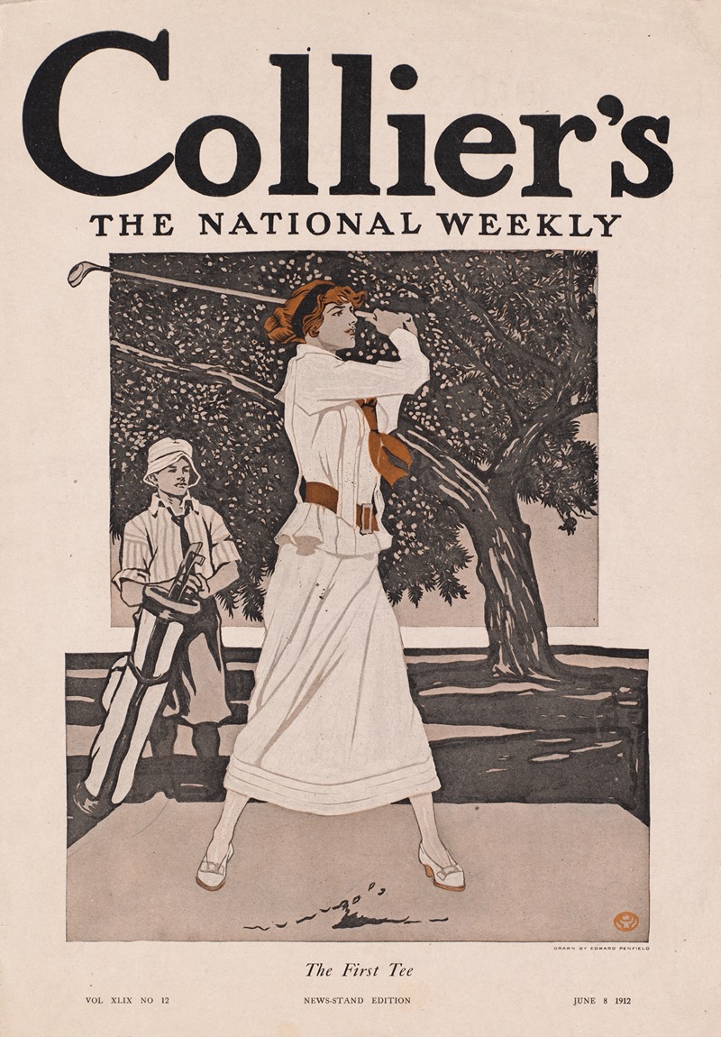 Edward Penfield - Collier’s, the national weekly, the first tee