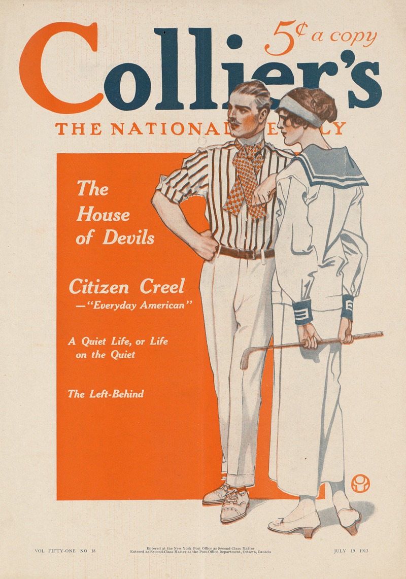 Edward Penfield - Collier’s, the national. The house of devils.