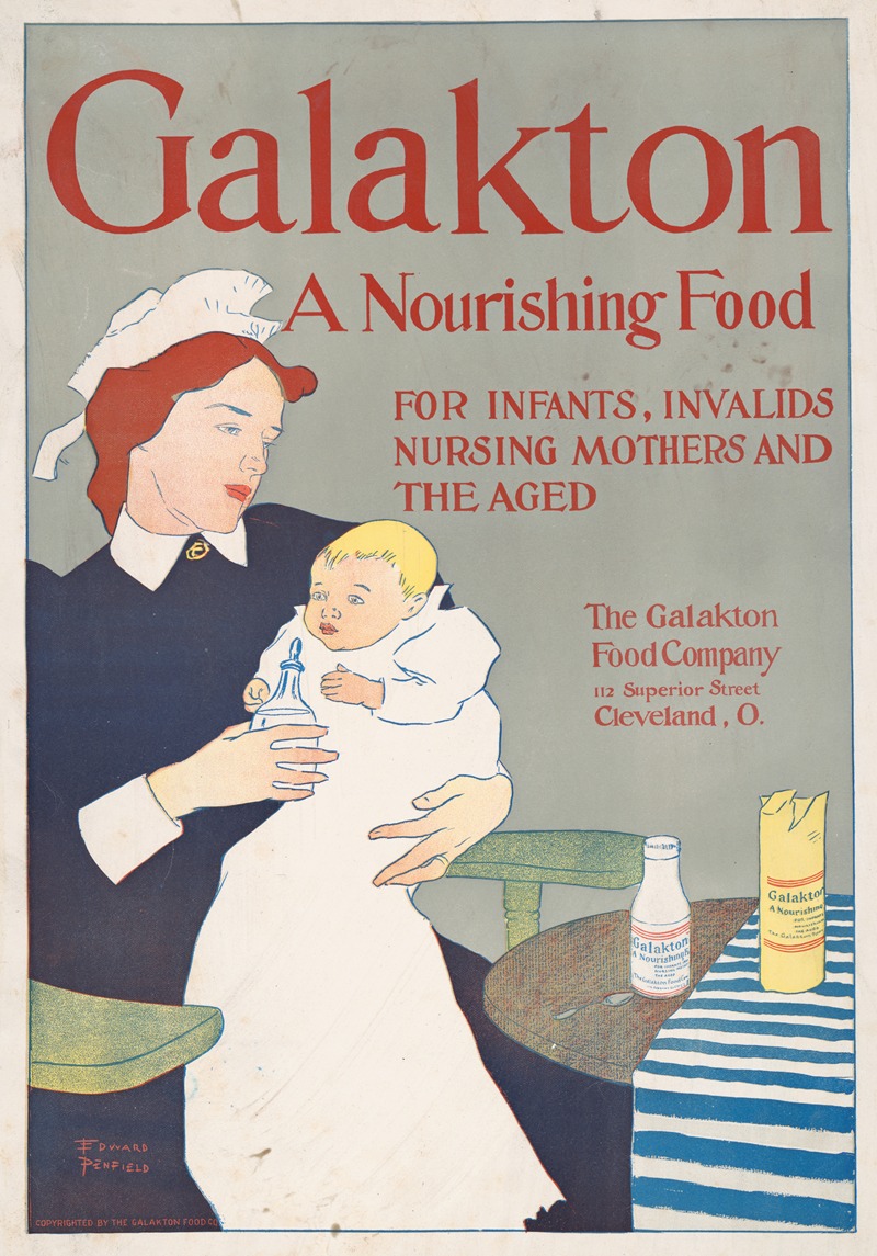 Edward Penfield - Galakton, a nourishing food for infants, invalids, nursing mothers, & the aged