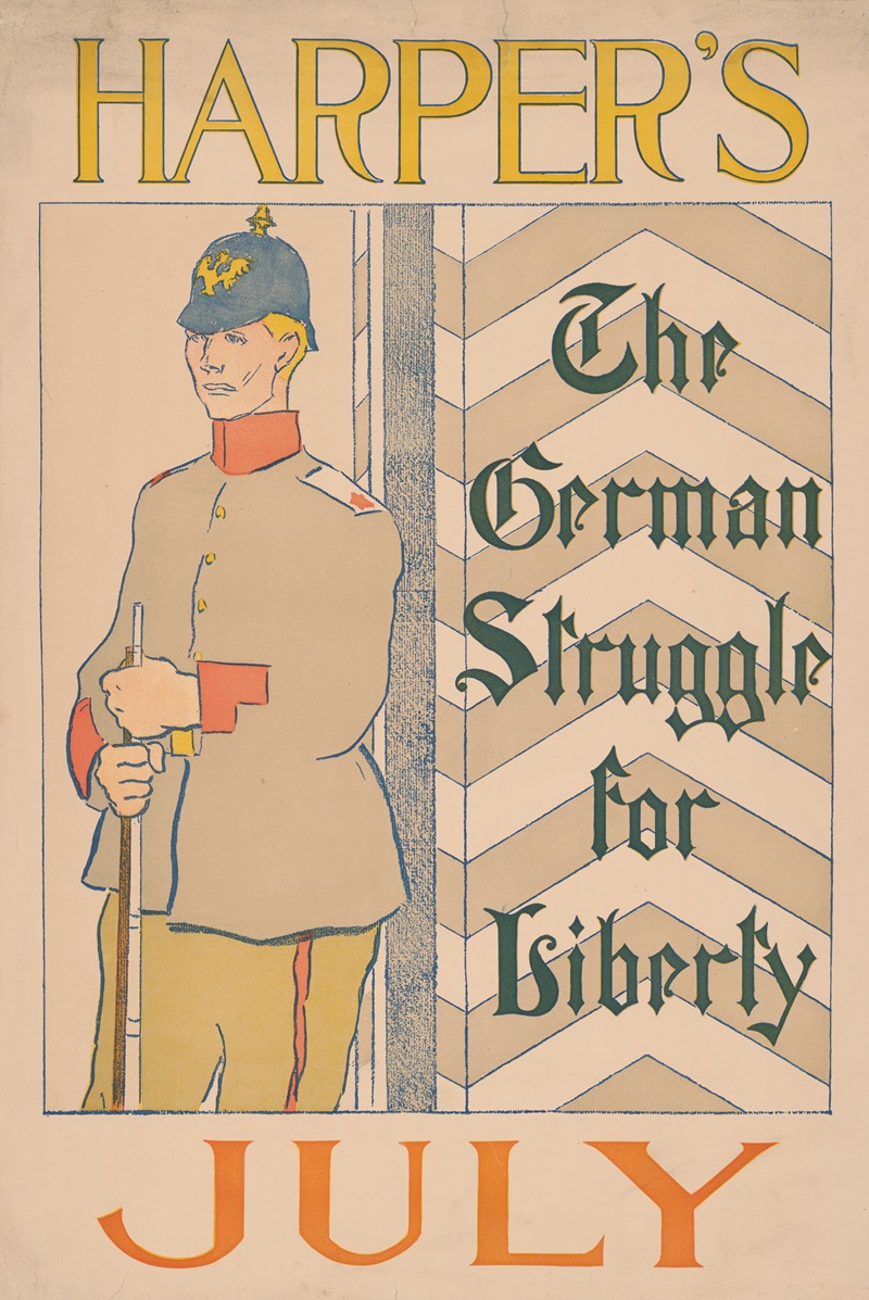 Edward Penfield - Harper’s July. The German struggle for liberty