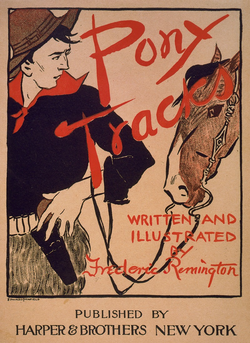 Edward Penfield - Pony tracks, written & illustrated by Frederic Remington