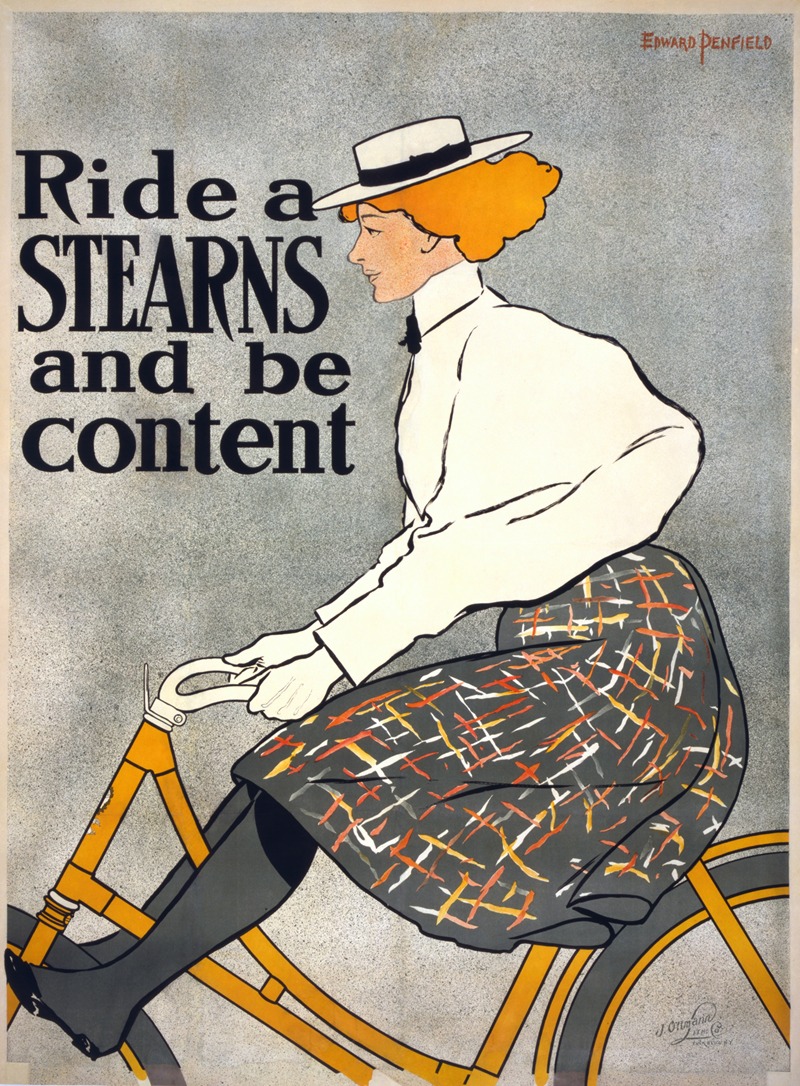 Edward Penfield - Ride a Stearns & be content