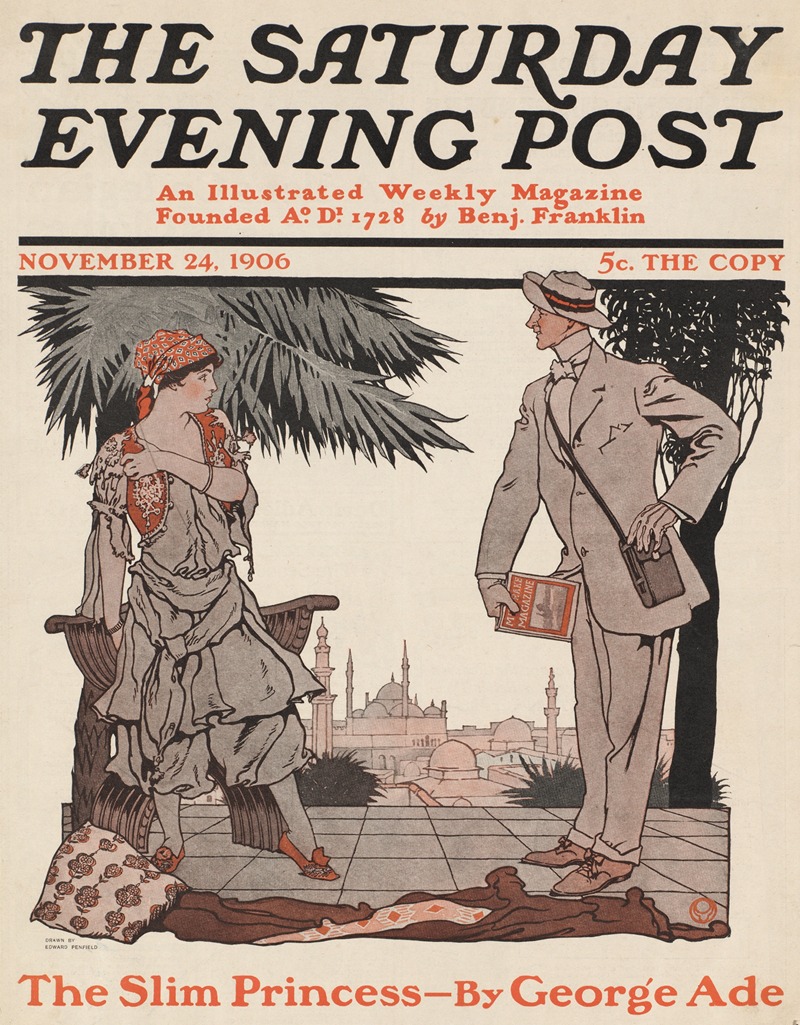 Edward Penfield - The Saturday evening post, November 24, 1906