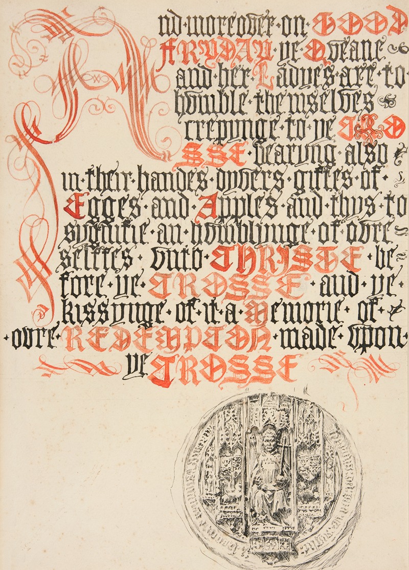 Edwin Austin Abbey - Title page design, Scribner’s Magazine